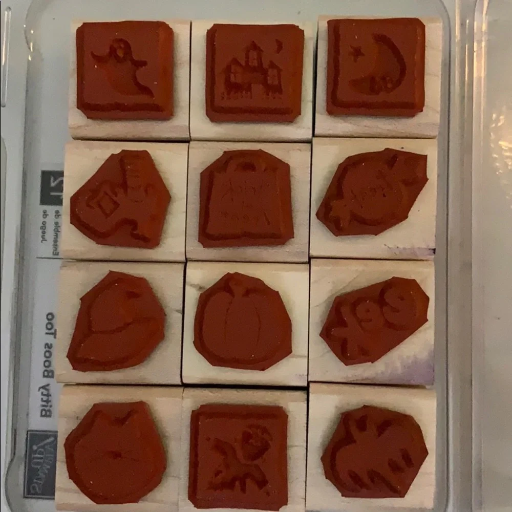🎭 3/$25 - Stampin Up Bitty Boos Too Halloween set